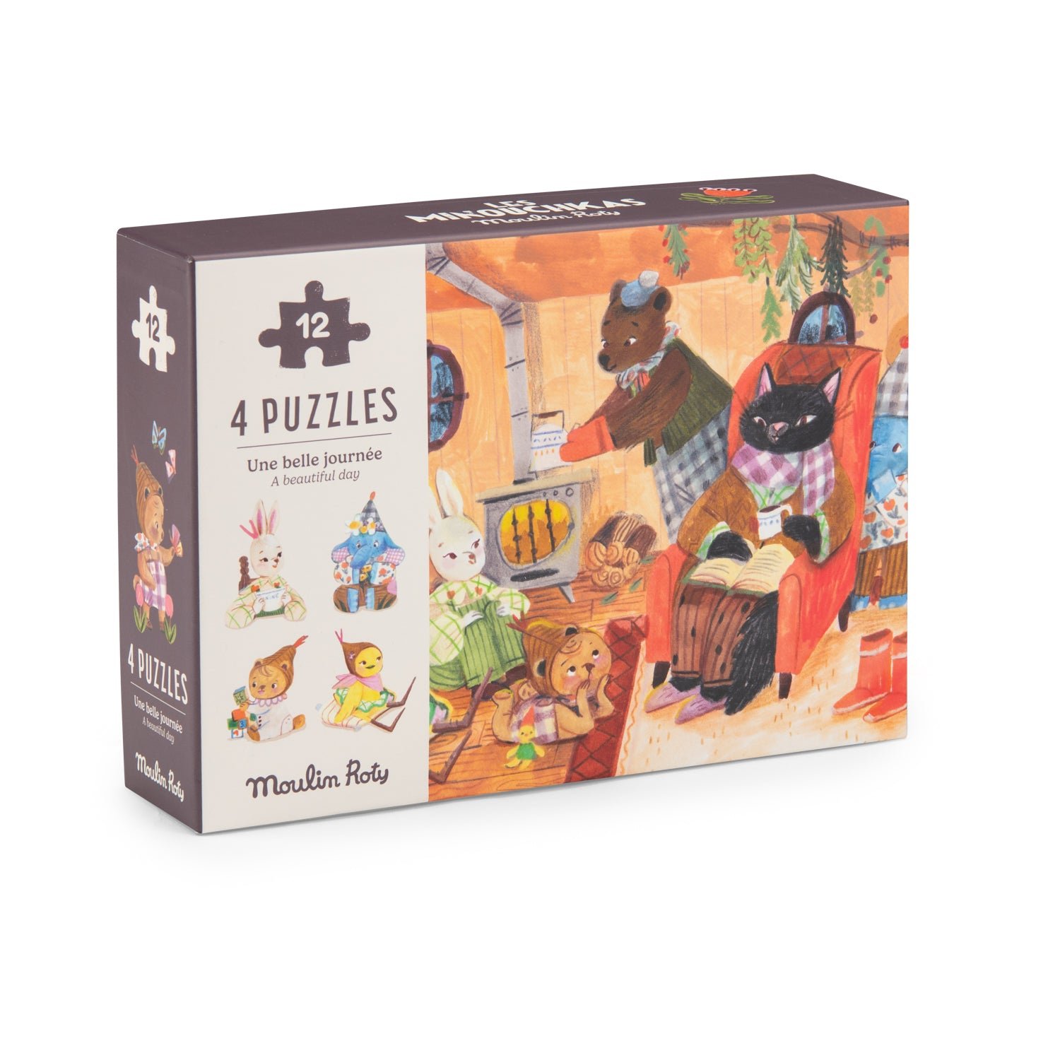 4 mini puzzles Une belle journée