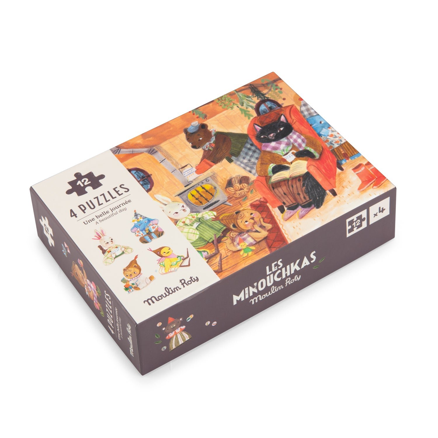 4 mini puzzles Une belle journée