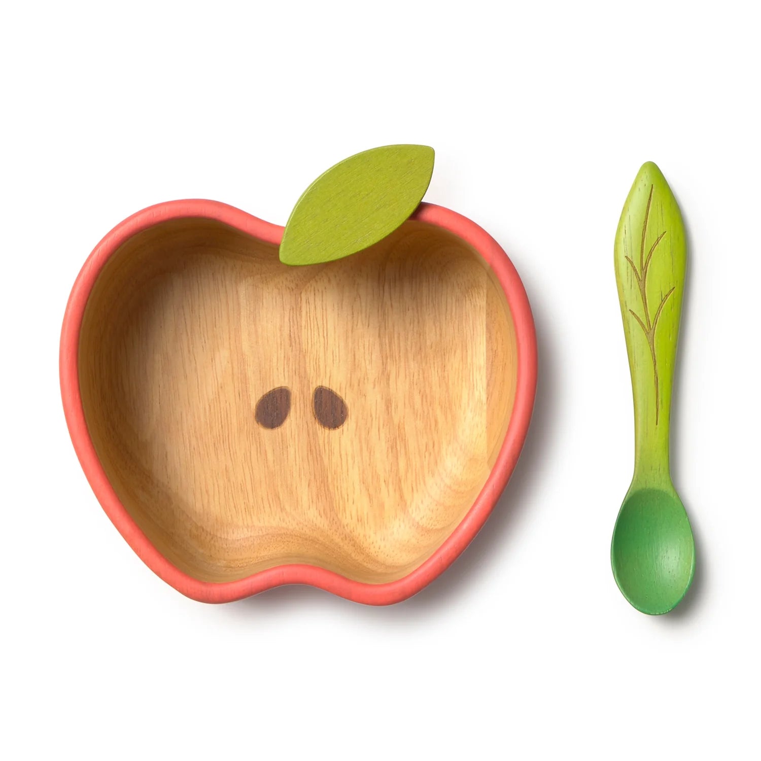 Ensemble bol et cuillère Pomme